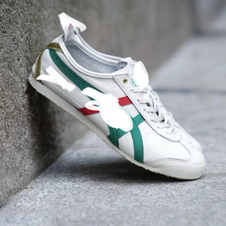 Giày thể thao cổ thấp bigsize nam nữ mùa hè Onit_suka Ti_ger 66 trắng sọc xanh đỏ , sneaker thời trang nam nữ êm nhẹ
