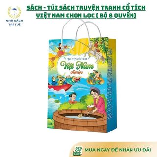 [Chuẩn NXB] Sách- Túi sách truyện tranh cổ tích Việt Nam chọn lọc (Bộ 8 quyển)