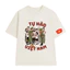Áo Thun Unisex Tự Hào Việt Nam, Áo Phông Nam Nữ Form Rộng Tay Lỡ Chất Thun Mềm Mịn