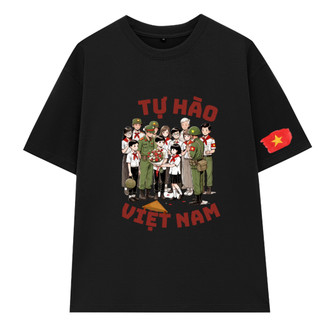 [MỚI] Áo Thun Unisex Tự Hào Việt Nam, Áo Phông Nam Nữ Form Rộng Tay Lỡ Chất Thun Mềm Mịn