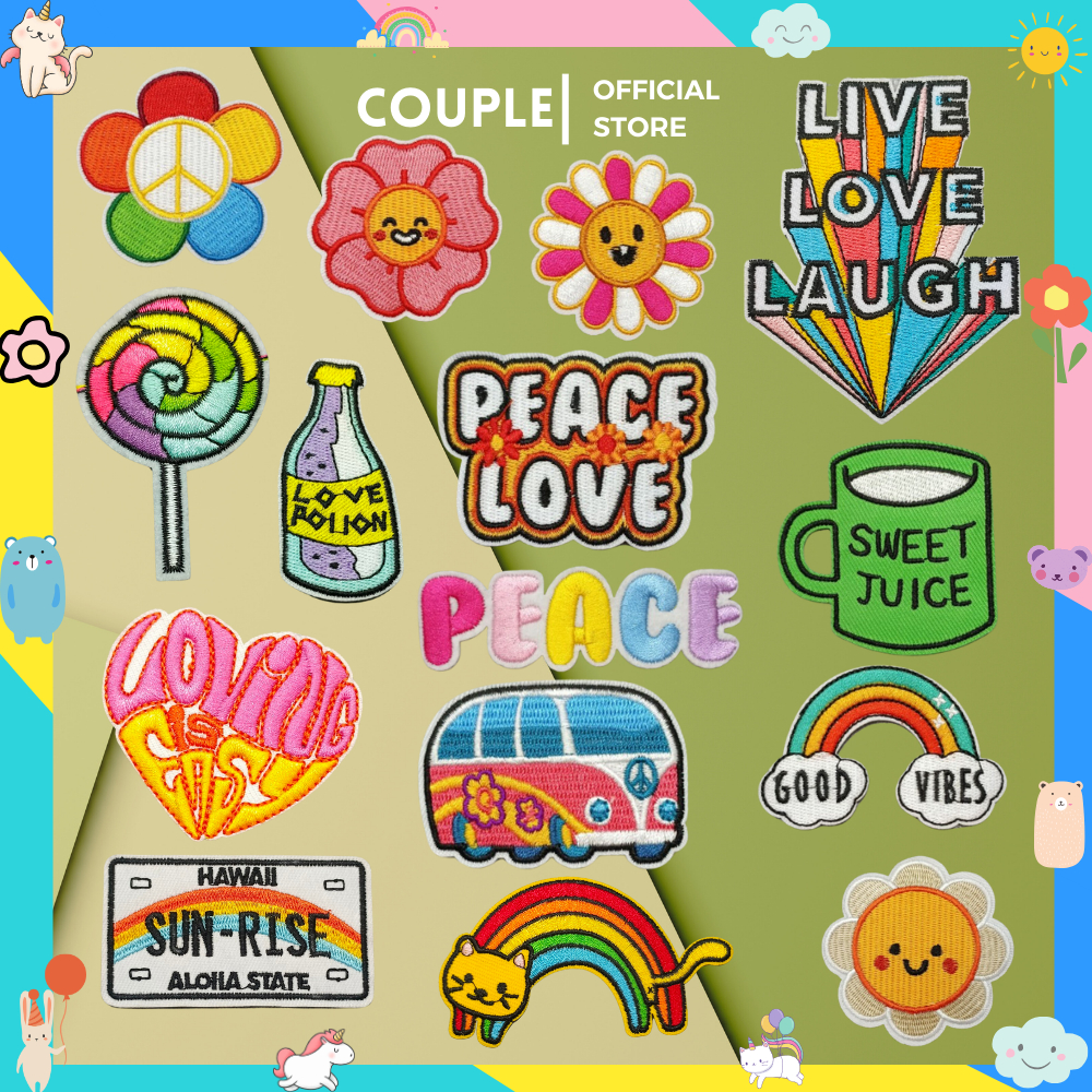 Sticker Vải ỦI ÁO, Sticker Ủi Thêu Quần Áo, Balo, Miếng vá quần áo rách ...