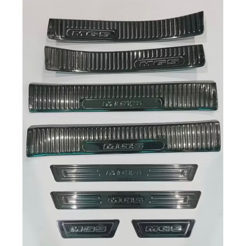 Ốp bậc cửa, nẹp bước chân xe MG5 2021-2025 vân Titan Hàng cao cấp