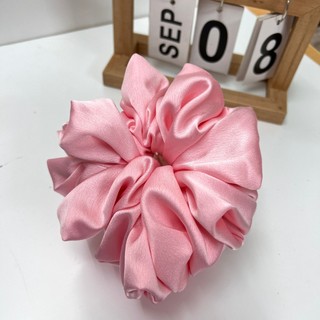 Dây buộc tóc, scrunchies lụa siêu phồng 16cm mềm dễ thương cho bạn gái Y332