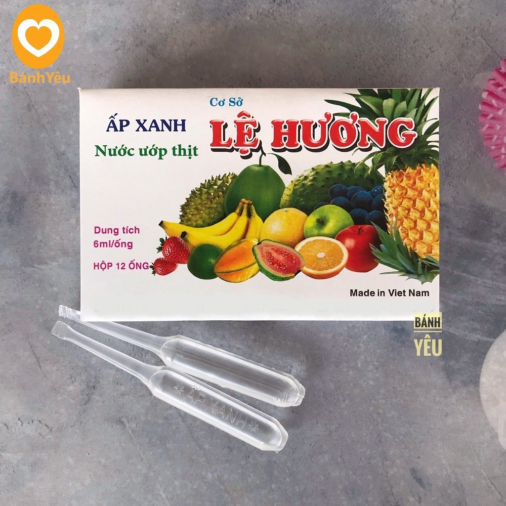 Ấp Xanh Lệ Hương-Nước ướp thịt, làm lạp xưởng HỘP NGUYÊN 12 ống - PL186A