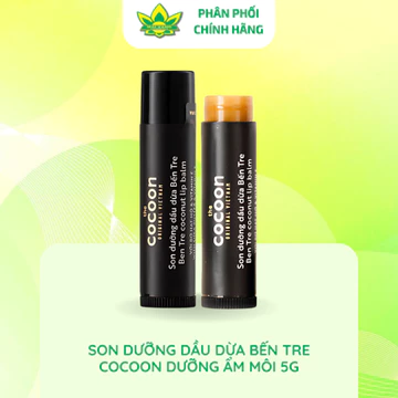 [Hàng chính hãng] Son dưỡng dầu dừa Bến Tre Cocoon dưỡng ẩm môi 5g