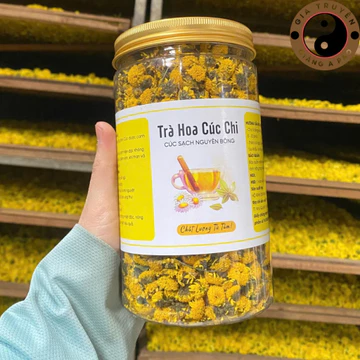 (100g) Trà Hoa cúc chi, cúc tiến vua Hưng Yên sấy lạnh lᴏại 1, hoa cúc chi sấy khô nguyên bông nấu nước sâm pha trà