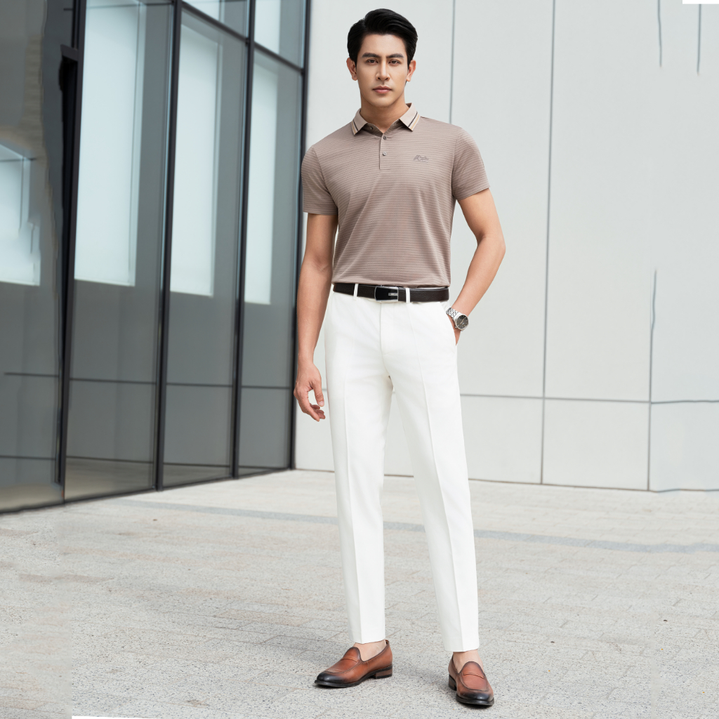 Áo polo nam cao cấp MASCULINE MPL503 Thiết Kế Hiện Đại dáng slim fit chống nhăn co giãn tốt bền màu