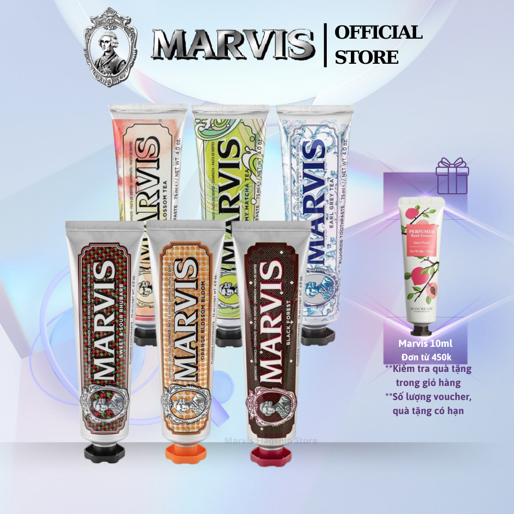 Ảnh Kem Đánh Răng Marvis Chính Hãng 75ML 6 Hương Vị - Marvis Official 1