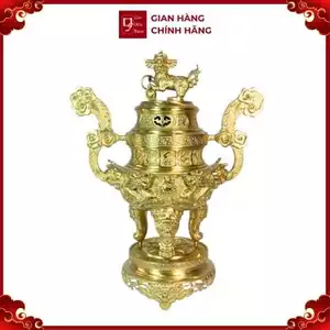 Đỉnh Đồng Phúc Lộc Thọ - Đồ Đồng Cao Cấp - Cửu Diệu Thiên - ZC008
