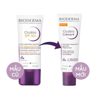 Kem phục hồi da tổn thương và hạn chế tăng sắc tố sau vết thương Bioderma Cicabio Creme Spf 50+ 40ml