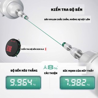 [Mua 5 Tặng 1] Dây Trục Câu Đài Hắc Đế Long Buộc Sẵn Tàng Hình DT10