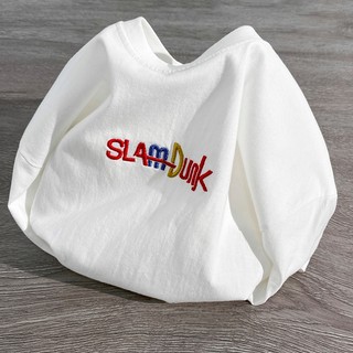Áo phông unisex cao cấp thêu hình SLAMDUNK chất liệu vải cotton thoáng mát mềm mịn lý tưởng cho mùa hè tb200t