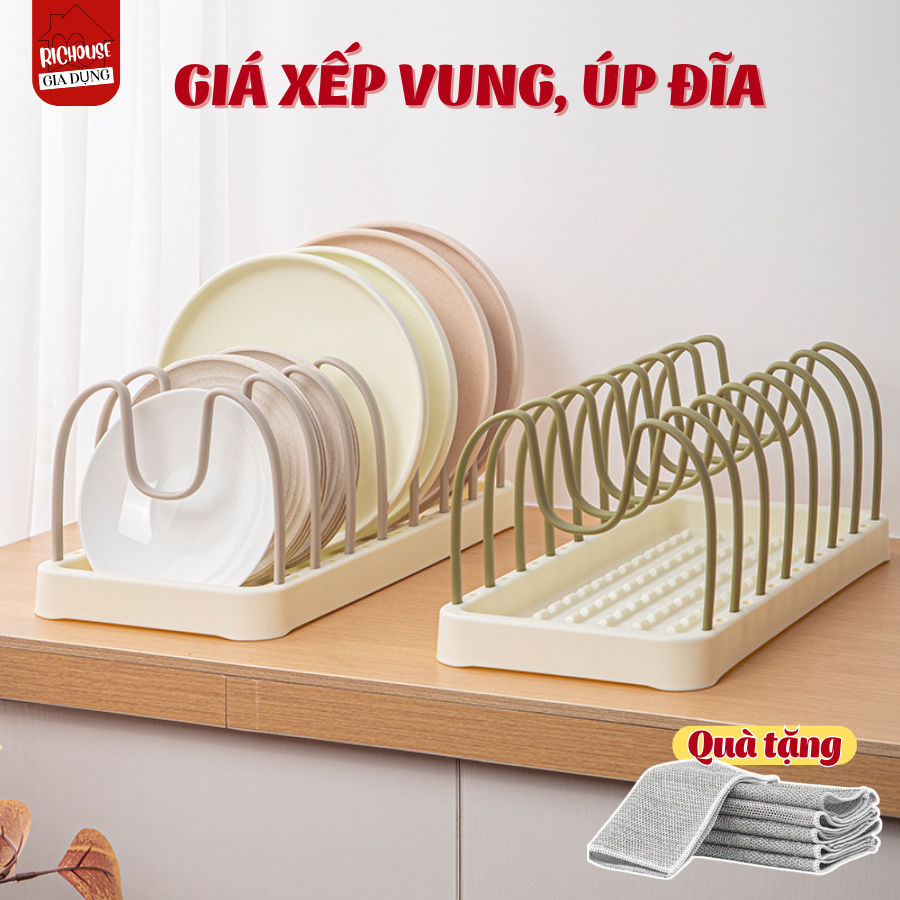 Kệ Cài Nắp Vung, Nồi Chảo Đa Năng Có Thể Điều Chỉnh Khoảng Cách Tùy Ý, Giá Sắp Xếp Đĩa Nhà Bếp