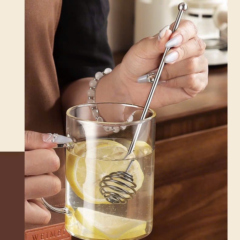 Khuấy Mật Ong CHOCKMEN Inox Cao Cấp Cực Xịn Muỗng Cafe Thìa Uống Trà Thìa Ăn Bánh Kem Tiện Dụng