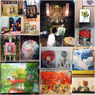 Tranh tô màu số hóa Madoca có khung 40x50cm Cô gái đại dương T352