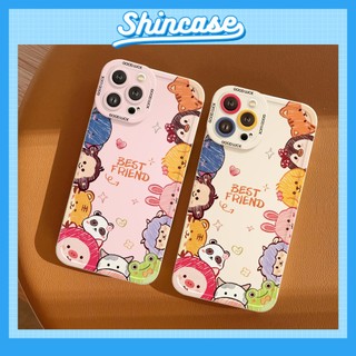 Ốp Lưng iPhone Best Friend Cạnh Vuông, Chống Sốc, Bảo Vệ Camera -iP 6/6s/7/8/Plus/X/XS/XR/11/12/13/14/15/16/Pro/Max/Mini