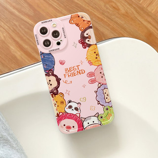 Ốp Lưng iPhone Best Friend Cạnh Vuông, Chống Sốc, Bảo Vệ Camera -iP 6/6s/7/8/Plus/X/XS/XR/11/12/13/14/15/16/Pro/Max/Mini