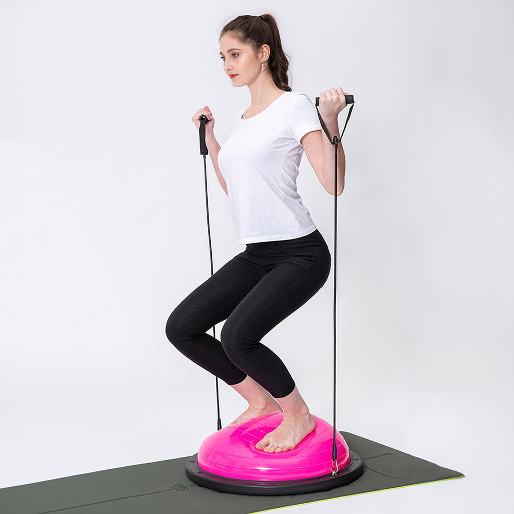 Ảnh BG Bóng tập YOGA bóng tập thể lực thăng bằng BALL BALANCE Bosu-ĐƯỜNG KÍNH: 58CM 1