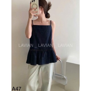 Áo bò hai dây kiểu dáng babydoll basic dễ phối đồ LAVIAN A47