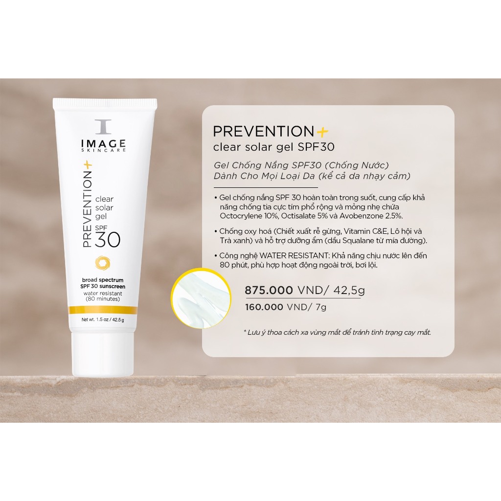 Ảnh Gel Chống Nắng SPF 30 (Chống Nước) – IMAGE Skincare PREVENTION+ Clear Solar Gel SPF 30 (42,5g) 3