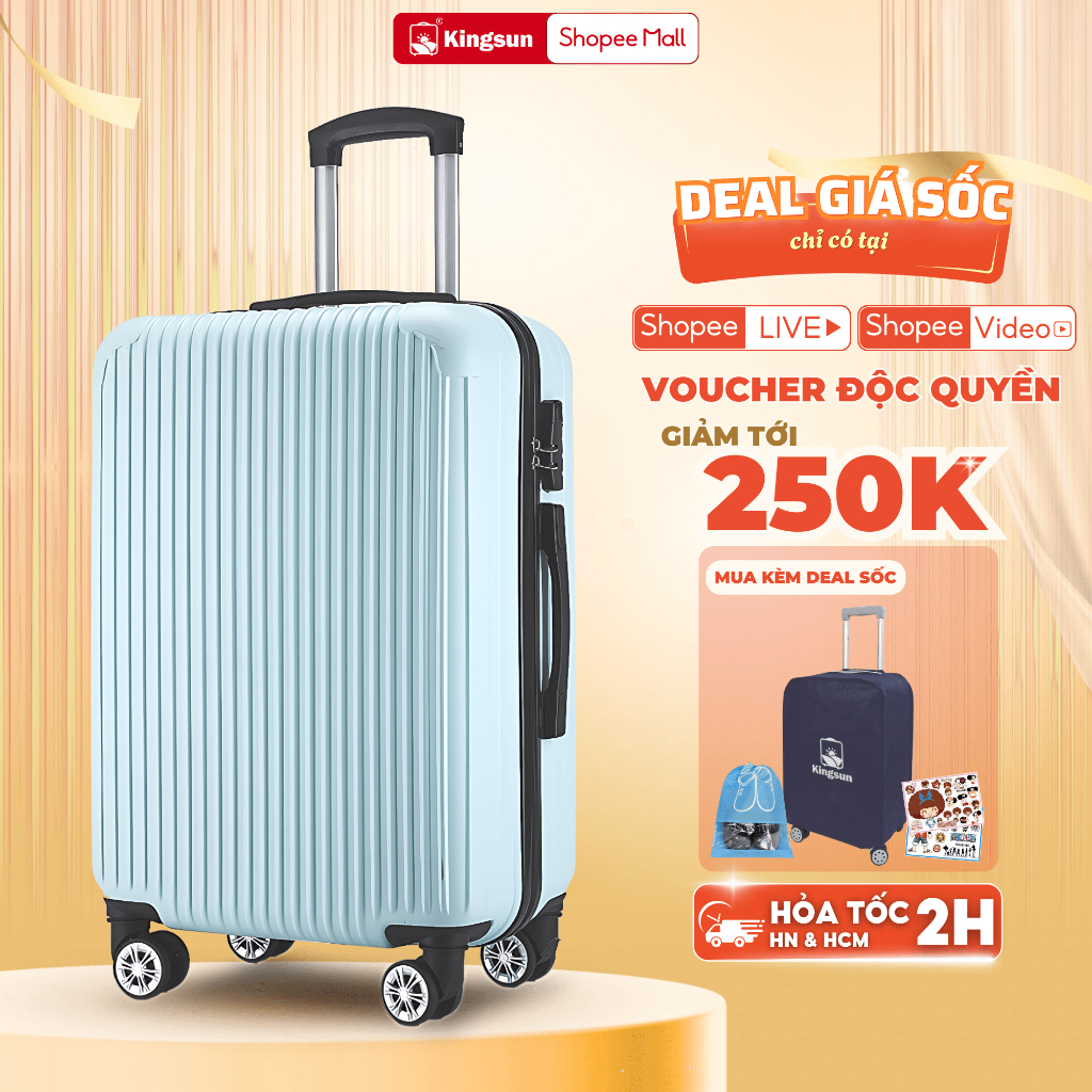 Ảnh Vali kéo du lịch Kingsun KS155/T01 bảo hành 5 năm Size 28inch 1