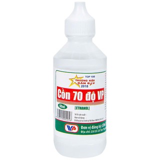 [CHÍNH HÃNG] Cồn 70 độ VP 60ml xanh và trắng
