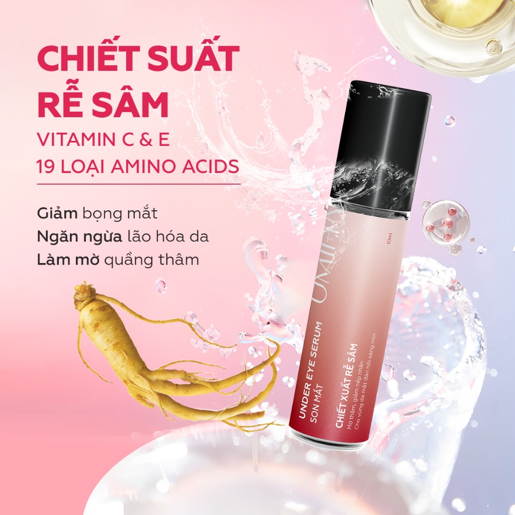 Ảnh Tinh chất serum mắt chống lão hóa giảm thâm bọng mắt, giảm nếp nhăn chiết xuất rễ sâm UMIHA 10ml 1
