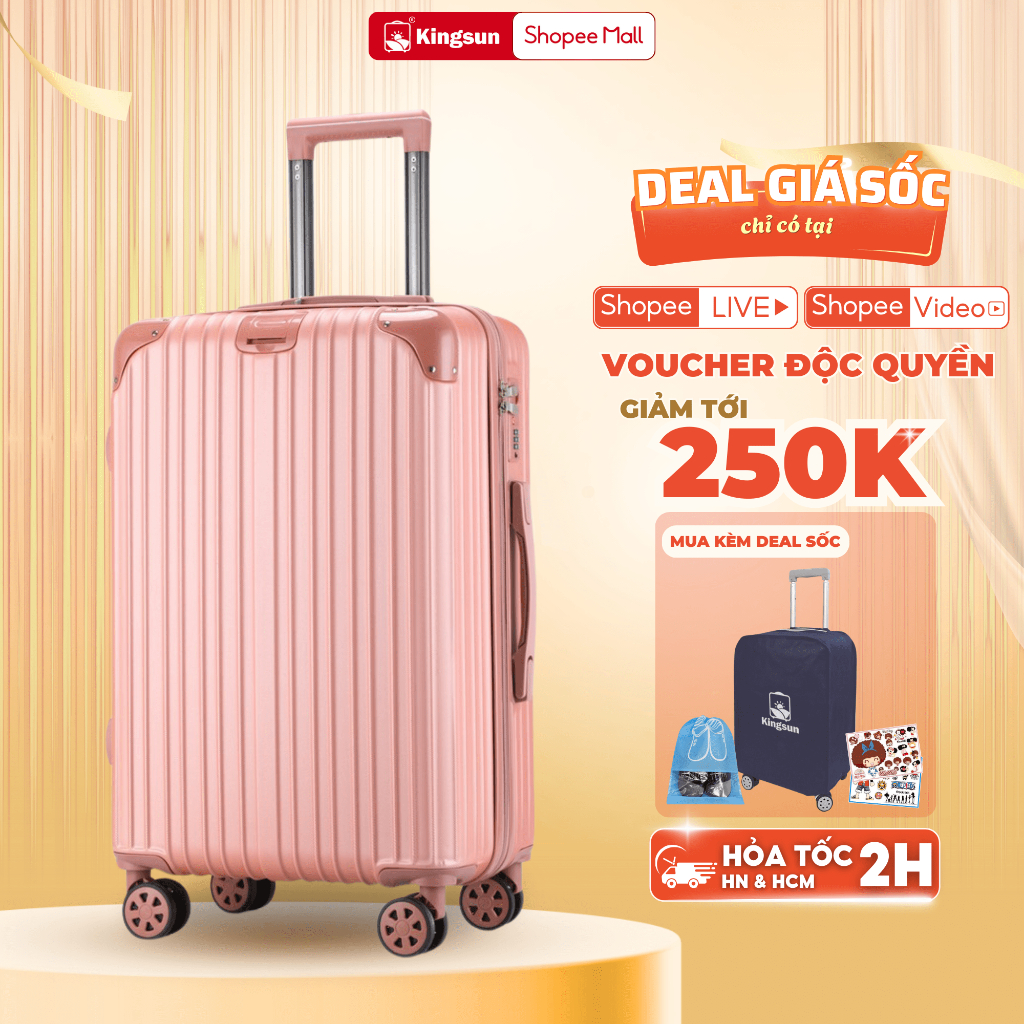 Ảnh Vali du lịch Kingsun size 24inch cao cấp bảo hành 5 năm KS033 1