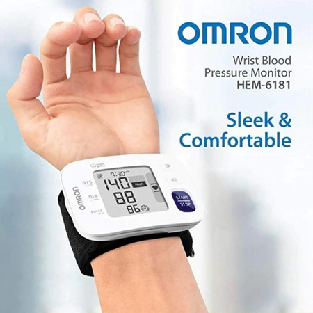 Máy Đo Huyết Áp Omron HEM-6161, Chính Hãng, Lưu Trữ Đến 30 Kết Quả, Bảo Hành 5 năm