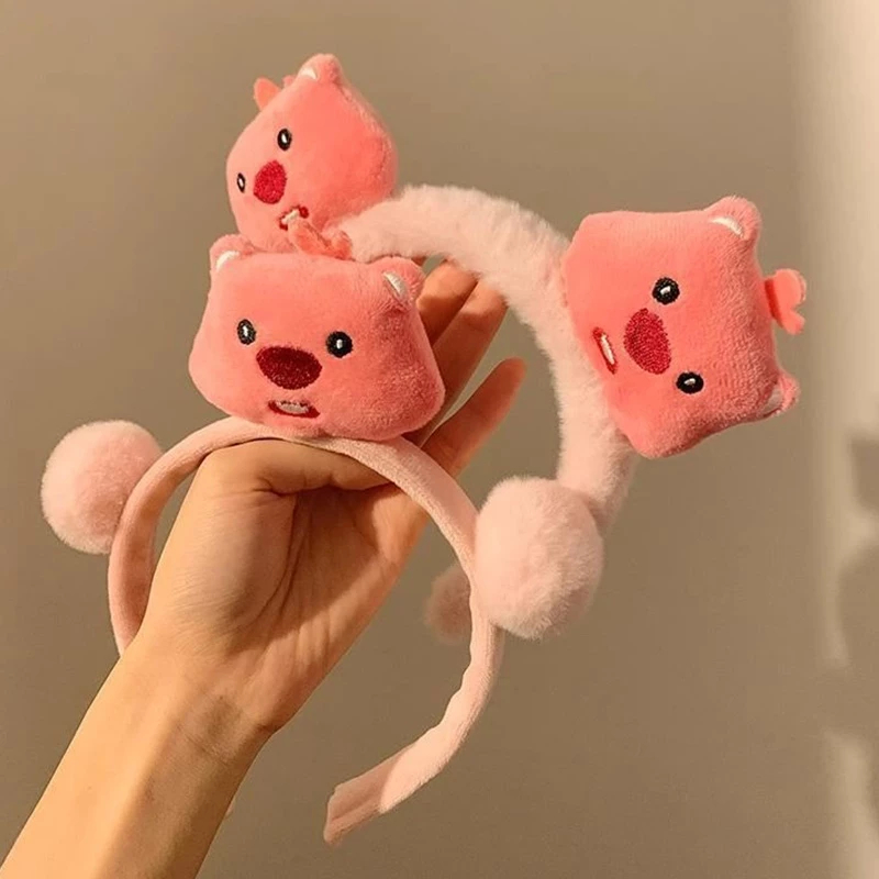 Bờm Tóc, Băng Đô Cài Tóc Lông Nhung Hoạt Hình Gấu Loopy Đáng Yêu Phong Cách Hàn Quốc Phụ Kiện Tóc Empoli