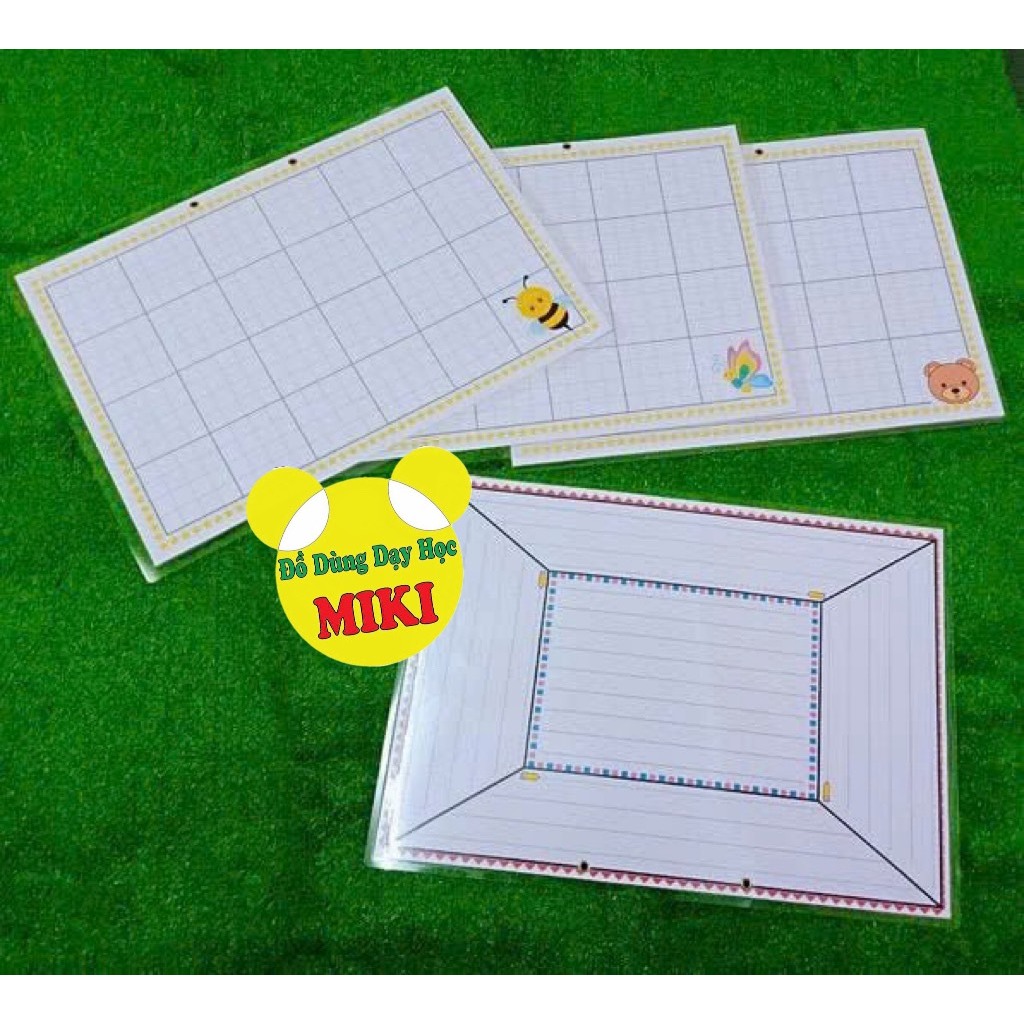Bảng nhóm, in 2 mặt, ép plastic, mặt sau là khăn phủ bàn (1 bảng)