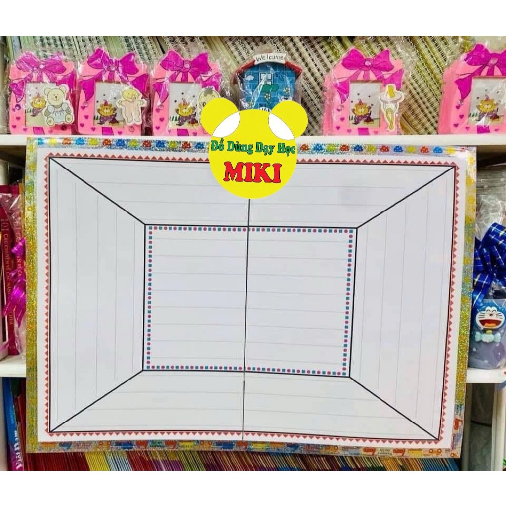 Bảng nhóm, in 2 mặt, ép plastic, mặt sau là khăn phủ bàn (1 bảng)