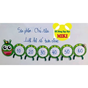 CHÚ SÂU HỌC TOÁN (gồm 1 đầu, 6 đốt liền nhau) đồ dùng dạy học