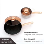 Bộ Nồi Chảo Engelberg 6 Món Inox Cao Cấp, Bộ Nồi Đức 5 Đáy Chính Hãng, Siêu Dày Siêu Bền Cho Gia Đình Nội Trợ VMLSH — ảnh 3