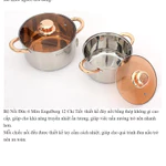 Bộ Nồi Chảo Engelberg 6 Món Inox Cao Cấp, Bộ Nồi Đức 5 Đáy Chính Hãng, Siêu Dày Siêu Bền Cho Gia Đình Nội Trợ VMLSH — ảnh 7