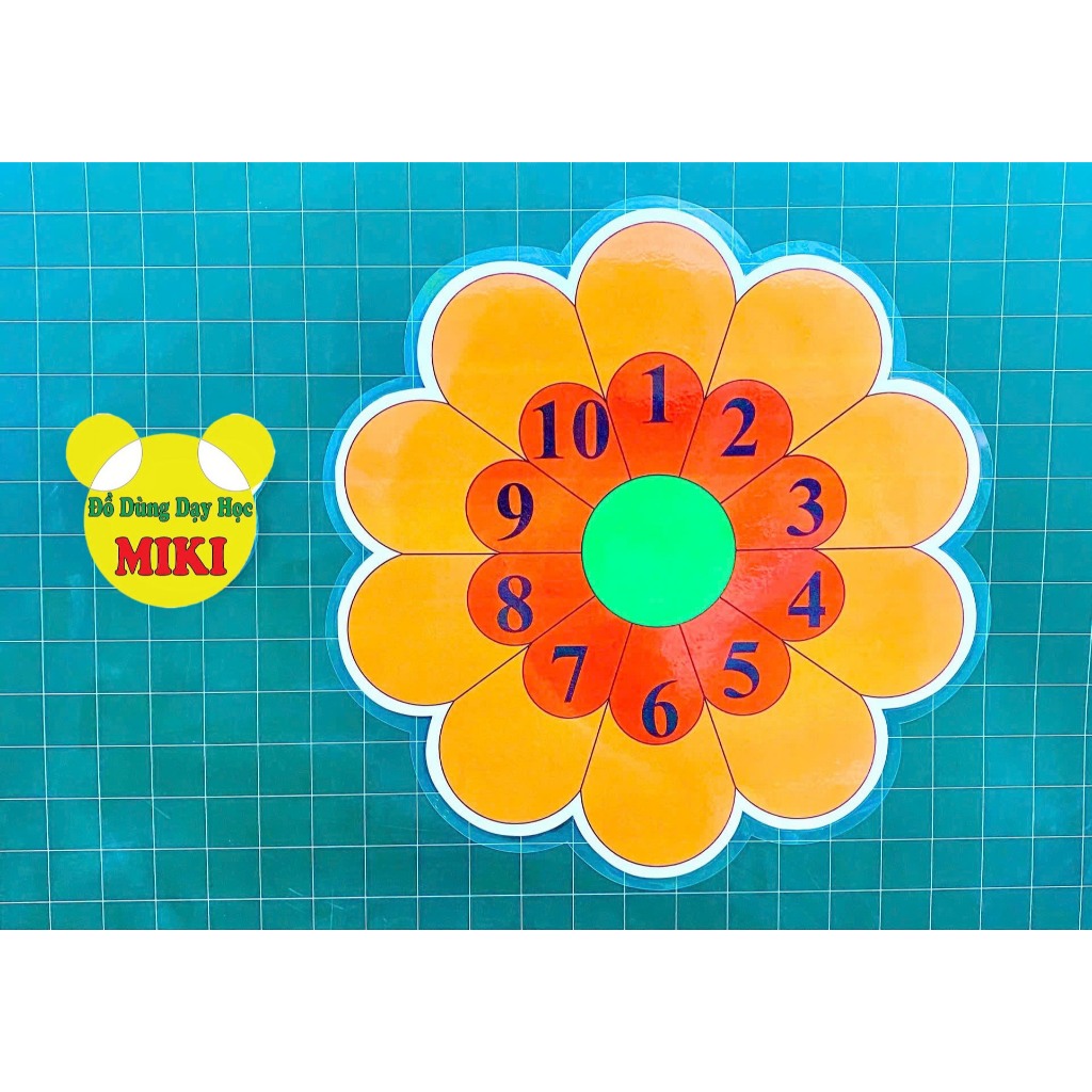 Combo 6 Bông Hoa Toán Học 6 màu (Đồ Dùng Dạy Học Miki)