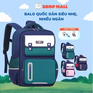 Balo Saierna Chống Gù Cao Cấp Cho Học Sinh Tiểu Học, Cặp Nhiều Ngăn, NHU Y SHOP