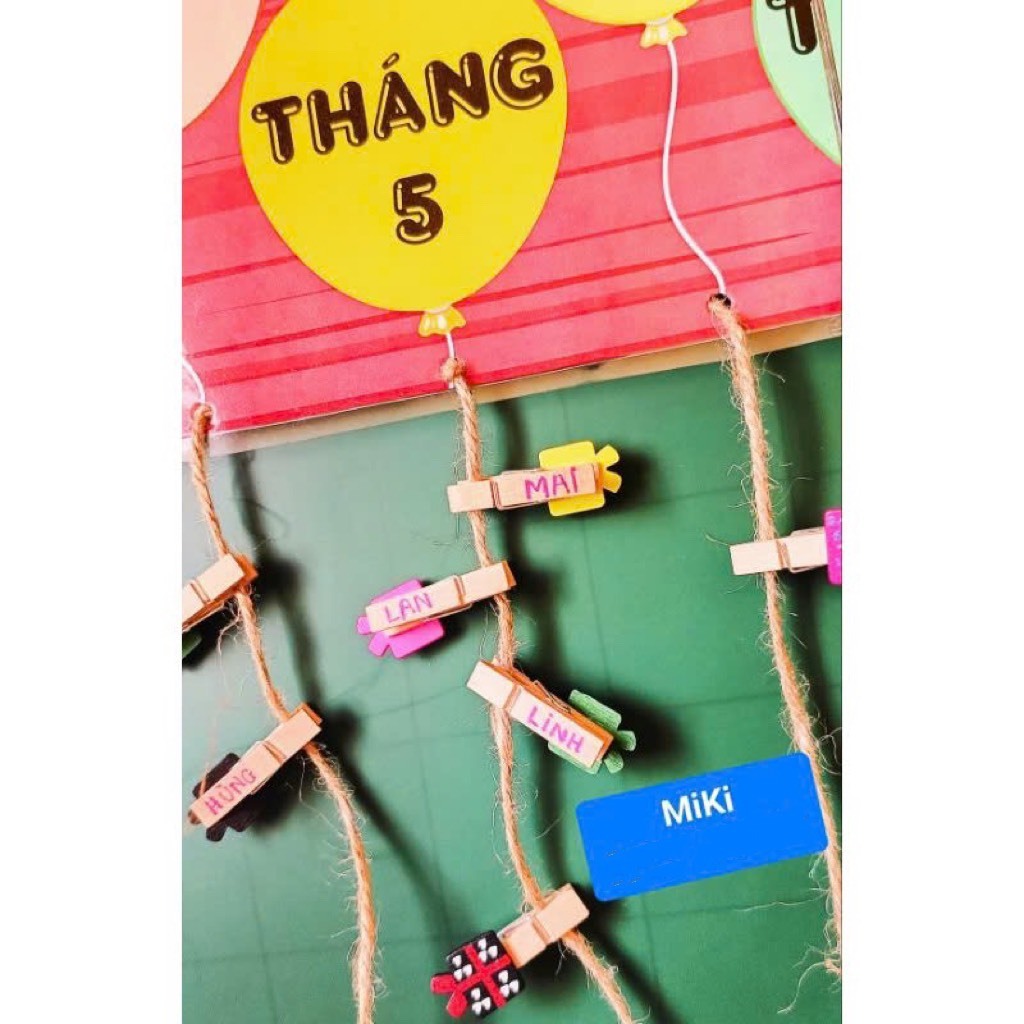 HAPPY BIRTHDAY MẪU TREO trang trí lớp