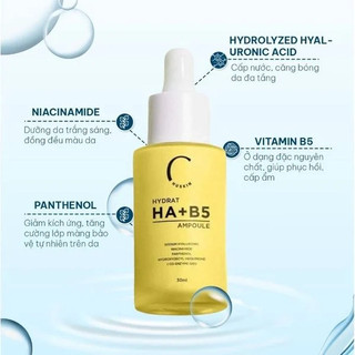 [MUA 1 TẶNG 1] Combo 2 Serum phục hồi da HA B5 vàng – Dưỡng ẩm, làm dịu, giảm kích ứng CB101
