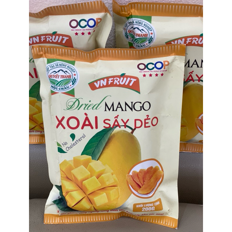 Xoài sấy dẻo Mộc Châu 200gr - Đặc sản Mộc Châu