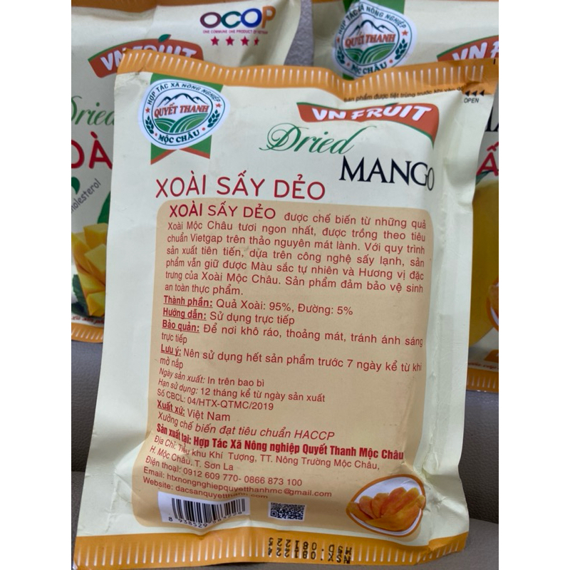 Xoài sấy dẻo Mộc Châu 200gr - Đặc sản Mộc Châu