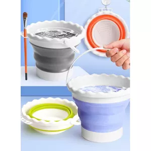 Xô đựng nước - xô rửa cọ vẽ có thể gấp gọn bằng nhựa cứng cáp