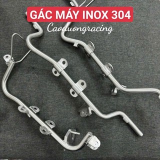 Gác máy inox 304 đặc nguyên khối gắn cho nhiều dòng xe Dream,Wave,Ex,Sirius…