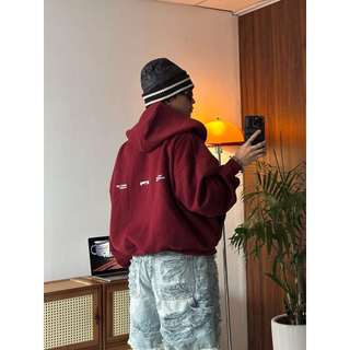 Áo basic hoodie MMESTLINE form Boxy chất vải nỉ 2 da mịn cao cấp