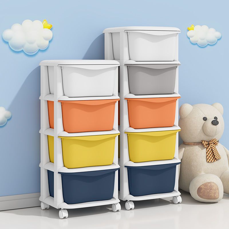 Tủ Nhựa Đa Sắc 5 Tầng Có Bánh Xe Eccox Tủ Đựng Đồ 5 Màu Cao 90cm Tiện Lợi Cho Gia Đình
