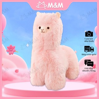 Gấu bông thú nhồi bông lạc đà Apaca 40cm mềm mịn siêu đáng yêu gấu bông M&M