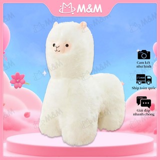 Gấu bông thú nhồi bông lạc đà Apaca 40cm mềm mịn siêu đáng yêu gấu bông M&M
