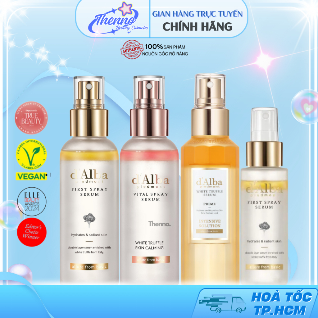 Tinh Chất Serum Dạng Xịt Khoáng Căng Bóng Da d'Alba First Spray/Vital Spray/White Truffle Serum 100ml Hàn Quốc