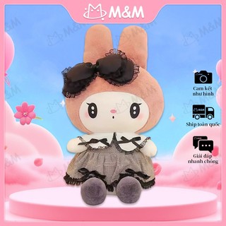 Gấu bông Kuromi, Melody thú nhồi bông mặc váy siêu dễ thương 65cm gấu bông M&M