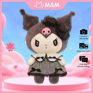 Gấu bông Kuromi, Melody thú nhồi bông mặc váy siêu dễ thương 65cm gấu bông M&M
